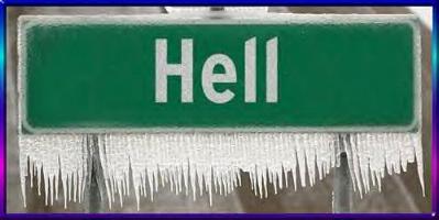 Image result for hell frozen over